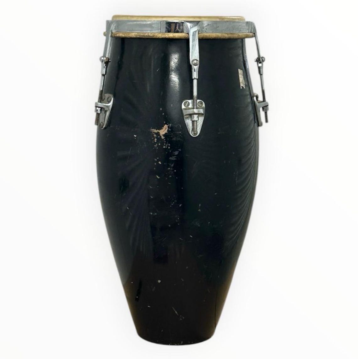 Vintage King Conga Fiberglass Conga Drum California 30” Tall 11.5” Hide Head, foto 4 di 5
