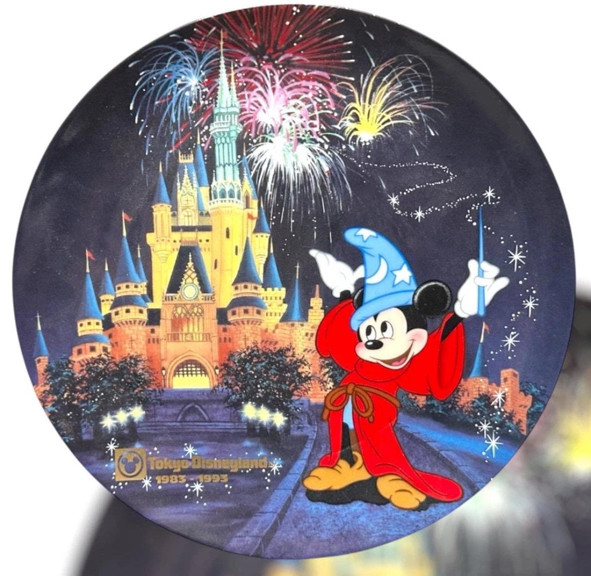 限定*美品* 東京ディズニーランド10周年記念装飾用プレート1993年 ヴィンテージディズニー 東京ディズニーランド 10周年記念プレート