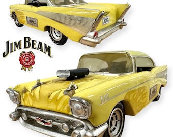 Decantador de bourbon Jim Beam 1957 Chevrolet Bel Air Hot Rod, edición limitada, artículo de colección.