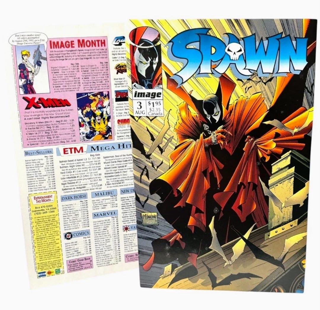 SPAWN #3 Image August 1992 Todd Mcfarlane Comic Book - Mint Vintage ...