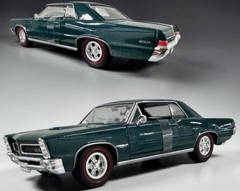 1965 Pontiac GTO Diecast Model Car: Green Welly 1/24 Scale - Etsy