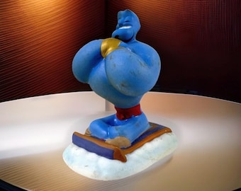 Disney Aladdin Genie Ceramic Figurine Vintage Collectible