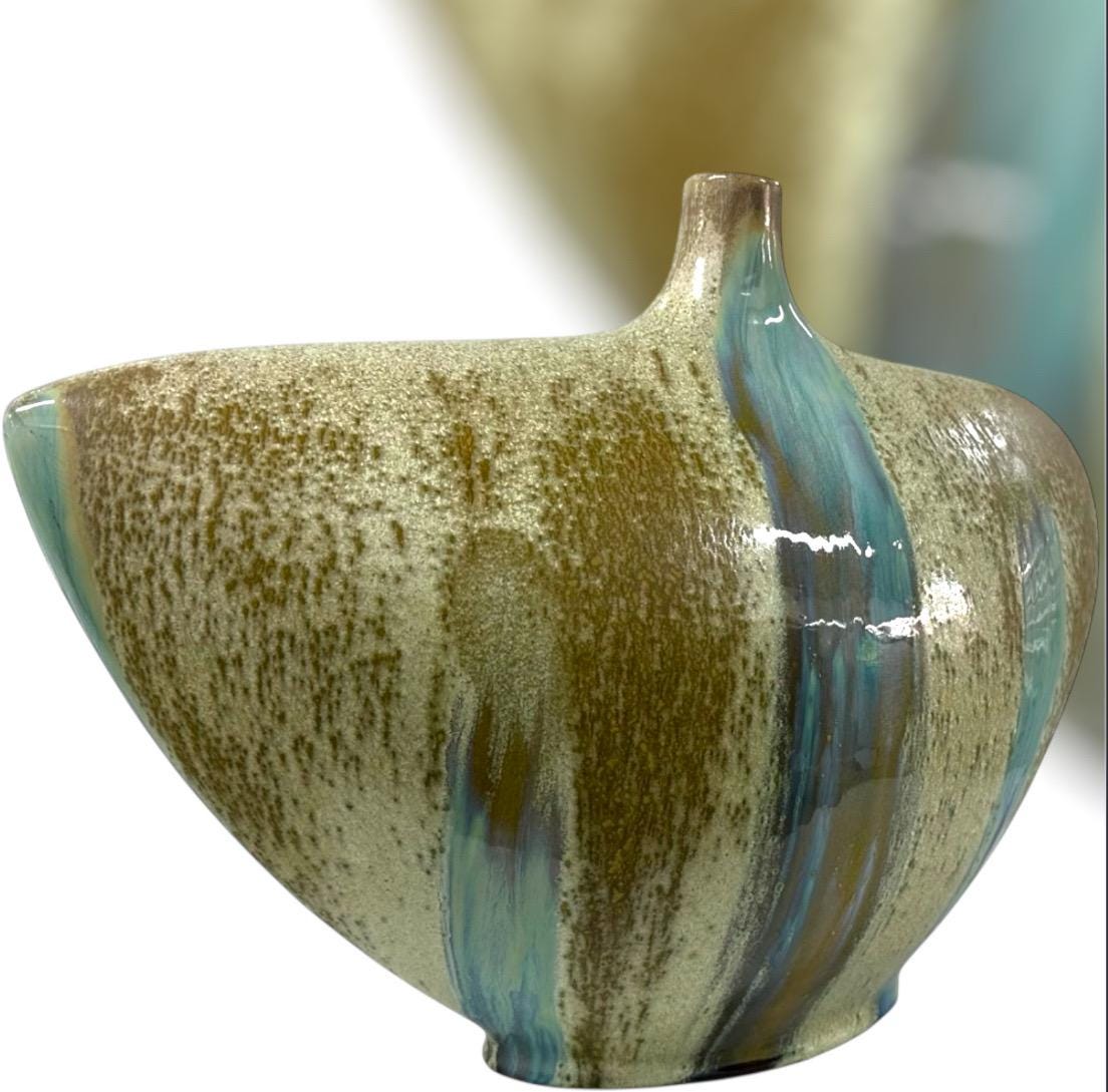 抽象デザイン 陶器製花瓶 Amazon.co.jp: PORCER 9.3インチアンティークセラミック花瓶