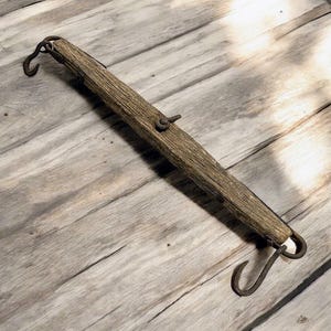 Seltenes antikes Singletree Whiffletree Pferd Ochse Geschirr Primitive Farm Werkzeug - Rustikales Dekor