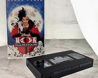 Disney 101 Dalmatians VHS 1997 Glenn Close Black Diamond Clamshell