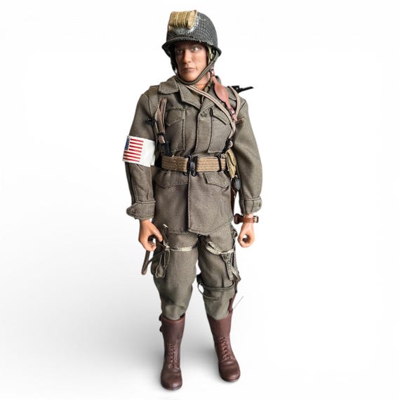 WWII 1944 101st Airborne Division フィギュア 21st Century Toys WWII US 101st Airborne Paratrooper 1:6 Figure