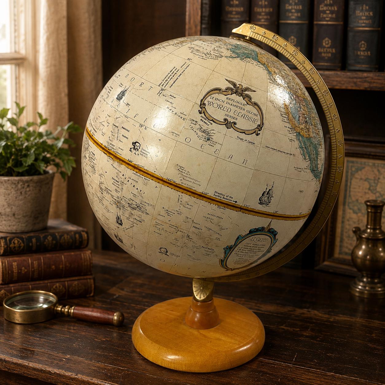 REPLOGLE USA製 地球儀 World Classic 12インチ Replogle 12inch World Classic Globe - Etsy