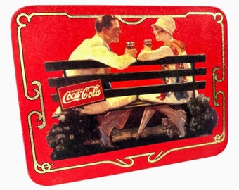 Cartello da parete in metallo Coca-Cola nostalgico vintage del 1994, decorazione pubblicitaria retrò per bibite gassate