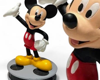 Figura de resina vintage de Mickey Mouse de Disney de 4,25", Lorus Applause, 1999, con caja - coleccionable