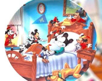 Vintage (1990s) Disney Mickey Mouse Through the Years Decorative Plate - Japan - collectible