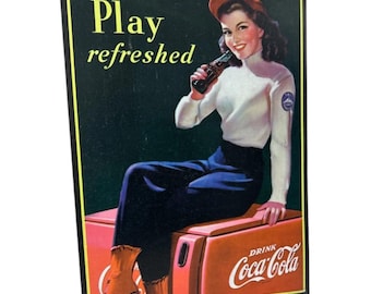 ヴィンテージ コカ・コーラ 広告ミラー - 「REFRESH YOURSELF