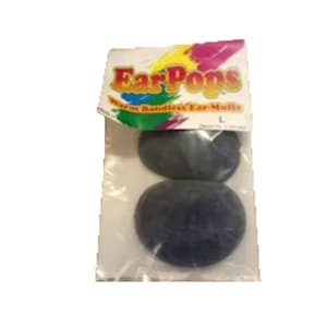 May include: A package of two black EarPops Warm Bandless Ear Muffs.