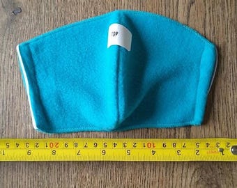 Turquois Fleece Nose Warmer: Cold Weather Face Cozy