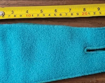 Turquois Thick Plush Headband Ear Warmer Microfiber Fleece Soft