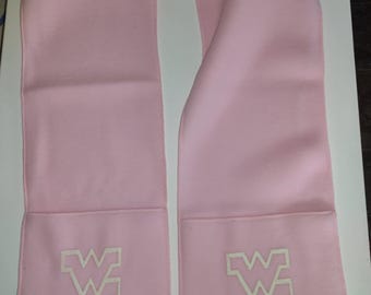 Ear Pops Brand Spockets! Pink Scarf with Pockets! WV Logo