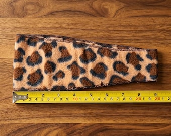 Leopard Print Headband Ear Warmer; Light Weight; Thin