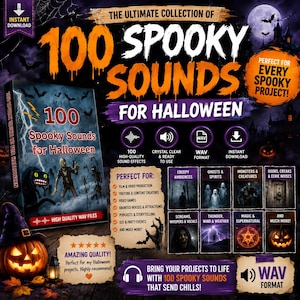 100 sonidos de Halloween más aterradores: efectos de sonido espeluznantes para que lo pases de miedo.