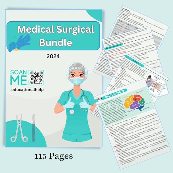 Medical-Surgical Nursing Study Guide: Comprehensive Exam Medical Assistant Preparation, Nursing School Notes, CMA/RMA Exam Strategies