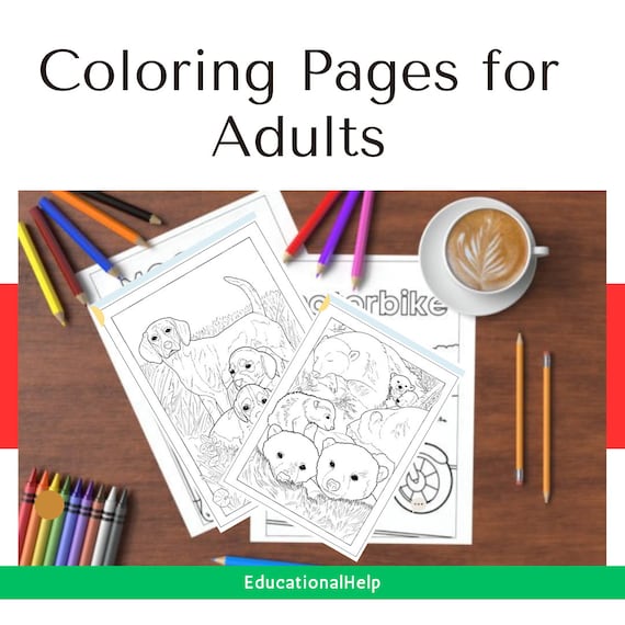 Adult Coloring Book Bundle: 50+ Mandala, Animals, & Flowers Designs | Stress Relief and Relaxation (PDF Pattern)