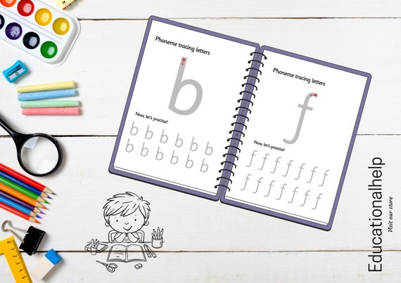 Phonemes Tracing Worksheets | Sound & Symbol Practice | Fun Pencil Skills Activity for Kids, Students, and Adults