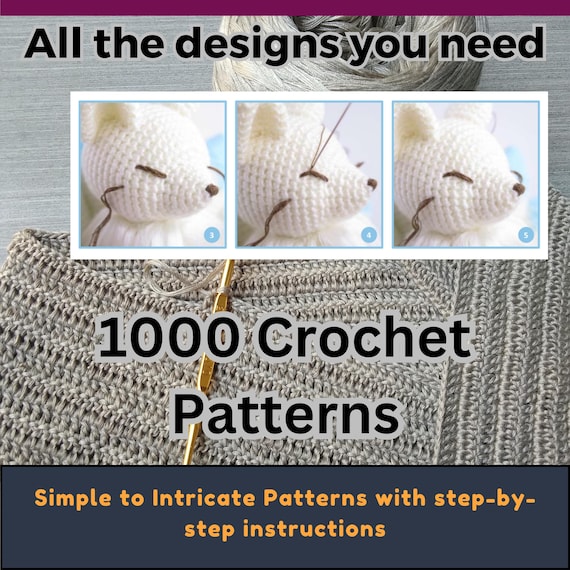 1000 Amigurumi crochet patterns, amigurumi Patterns, halloween christmas bundle, trees animals pattern collection, amigurumi PDF Bestseller
