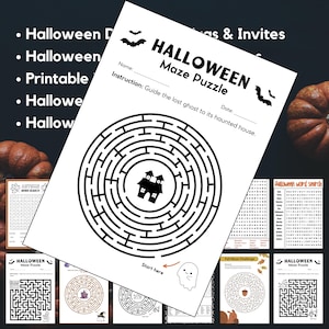 Halloween-activiteitenpagina&#39;s 250 nieuw 2025: maskers, kleurboek, bladwijzers kleuterschool en kleuterschool Werkbladen kleuterschool