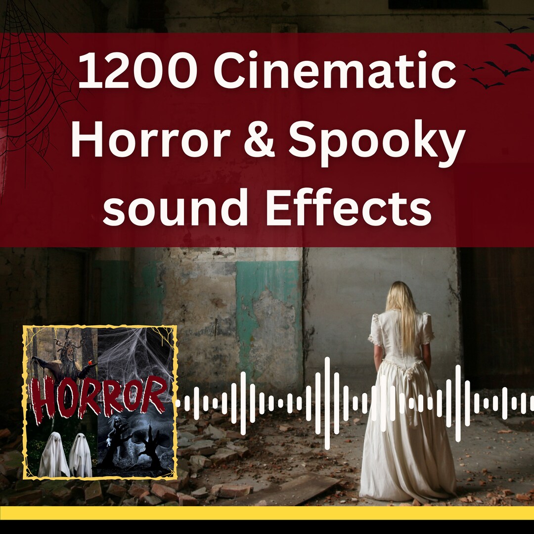 Spooky Audio Clips 1200+ Horror Sound Effects: Halloween, Film, Game Audio (WAV File) - Etsy