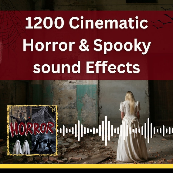 1200+ Horror Sound Effects: Halloween, Film, Game Audio (WAV File)