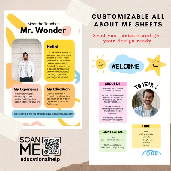 Professional All About My Teacher, Printable, Teacher Appreciation Questionnaire, Teacher Appreciation Printable Survey