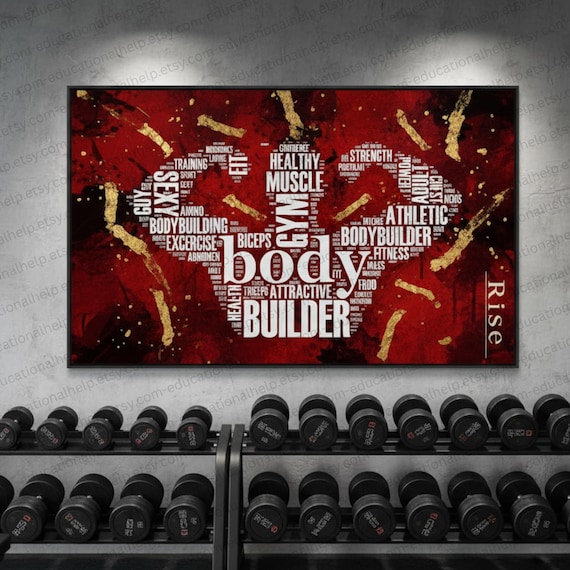 60 Gym Motivation Posters Bundle: Printable Digital Download Fitness Wall Art for Home Gym & Workout Room - Inspiring Quotes