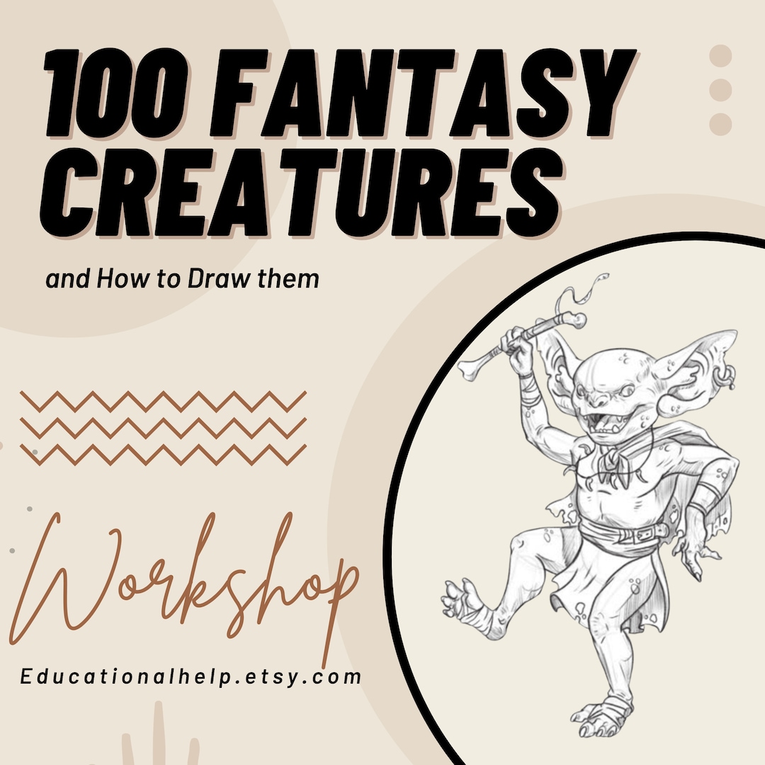 150 Fantasy Creatures, Dragons, Monsters and How to Draw Them - Step by ...