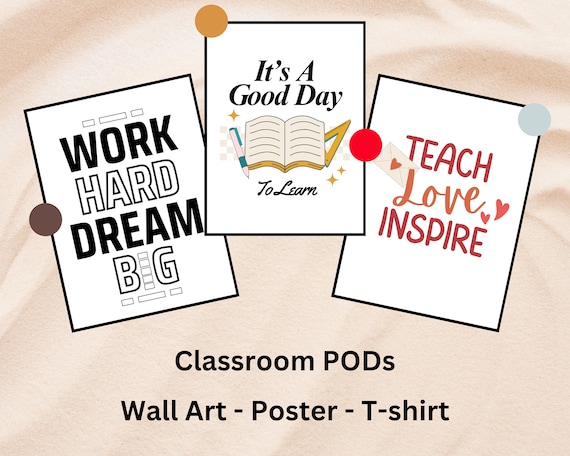 100 School Decor Printables Bundle | Classroom Wall Art, T-Shirt Designs, & Teacher Gifts | Digital Download