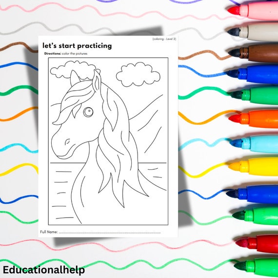 100 Coloring and Tracing Pages Bundle | Kindergarten Workbook Assignment | Creative Activities for Kids Homeschooling activities