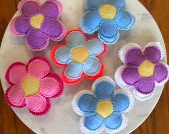 Flower Cat Toy | Organic Catnip Stuffed Felt Flower with Treat Pockets