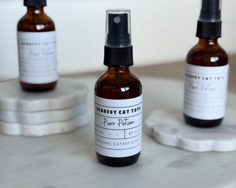Potion de ronronnement | Vaporisateur d'herbe à chat biologique