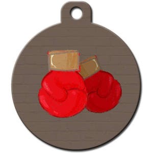 Boxing glove cheap dog tag