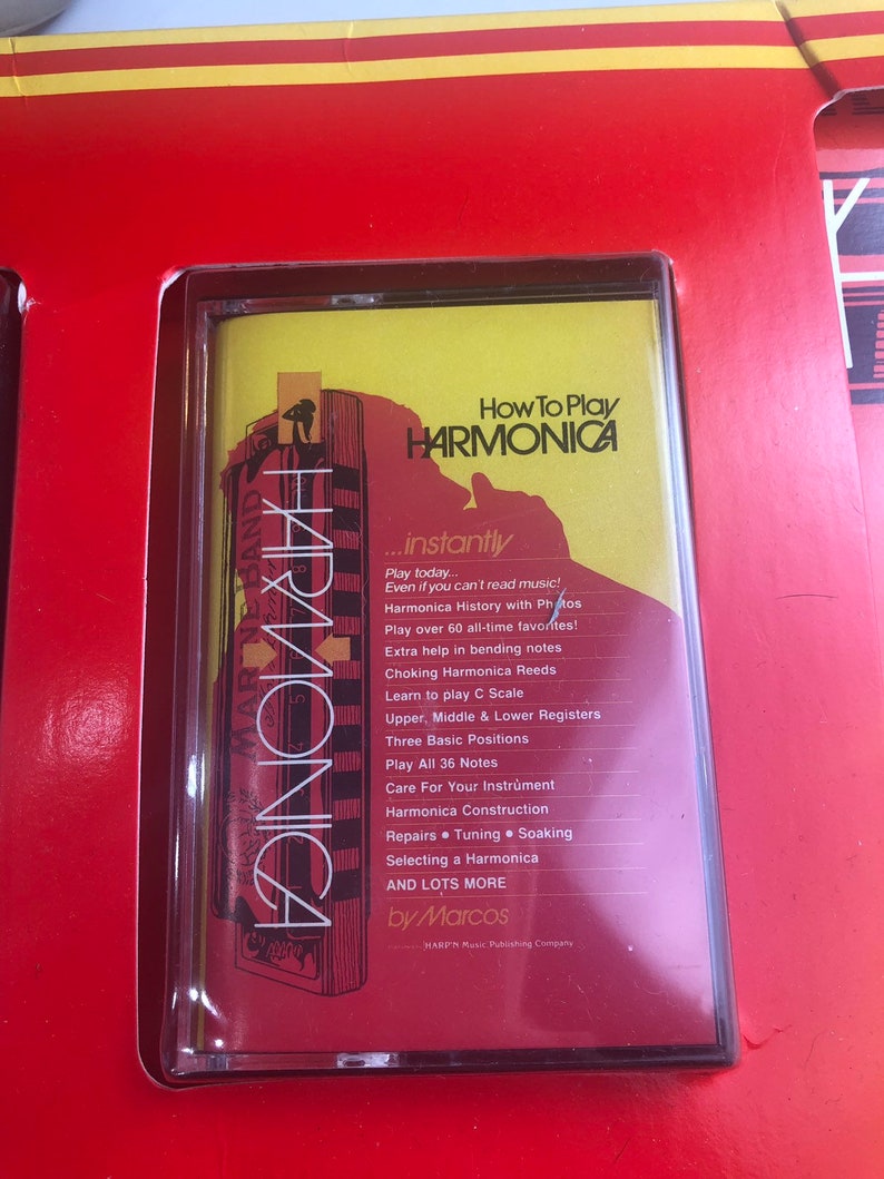 NOS Hohner Harmonica How to Play Great Little Harp Etsy