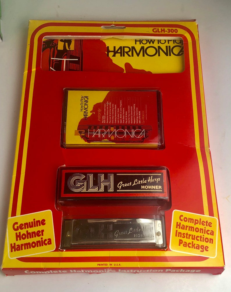 NOS Hohner Harmonica How to Play Great Little Harp Etsy