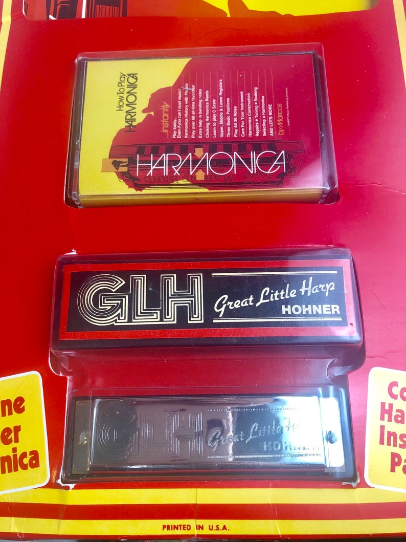 NOS Hohner Harmonica How to Play Great Little Harp Etsy