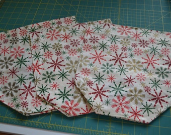 Christmas Snowflakes Fabric Tissue Box Covers