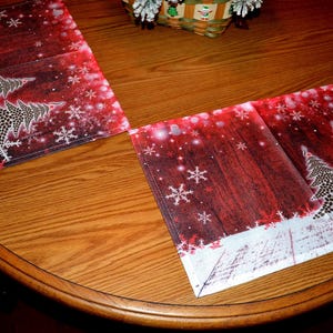 Holiday Christmas Placemats - set of 4