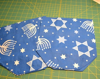 Hanukkah Fabric Tissue Box Covers