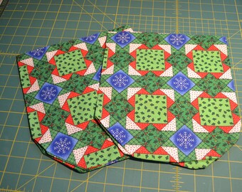 Patchwork Christmas Fabric Tissue Box Covers