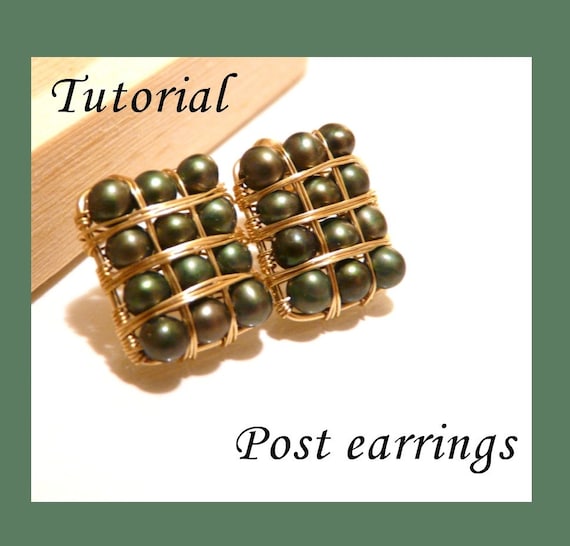 Tutorial Post Earrings Etsy