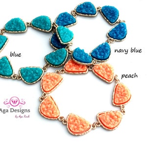 SALE only today Druzy bracelet pick your color image 4