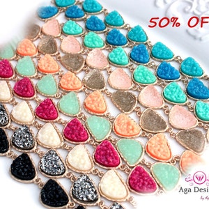 SALE only today Druzy bracelet pick your color image 1