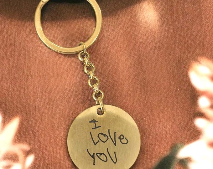 Handwritten Keychain, Handwritten Keepsake, Jewelry Keepsake Jewlery, Personal Memories, Hamdwritten Jewlery