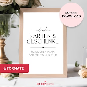 Gift table sign, gifts and cards sign, wedding sign, PDF template wedding, wedding decoration sign, digital template wedding