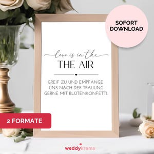 Flower confetti sign, confetti wedding sign, wedding sign, PDF template wedding, wedding decoration sign, digital template wedding