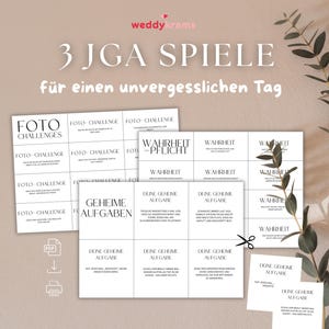 JGA Game Set, Truth or Dare JGA, Secret Tasks, Photo Challenge, Bachelorette Party Game, Bridal Shower Game, JGA Ideas